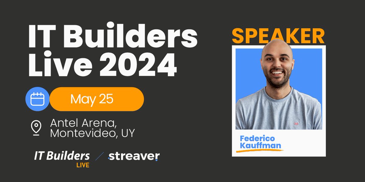 🌟 We're thrilled to announce our participation in <a href="/it_builders/">IT Builders</a> for the second time, and as a Silver Sponsor! 

Join us as <a href="/fedekauffman/">Federico Kauffman</a> shares insights on "De 0 a 60 FPS: Mejoras de rendimiento en el frontend con un caso real". 🚀 Get your ticket now! 👉 itbuilderslive.com
