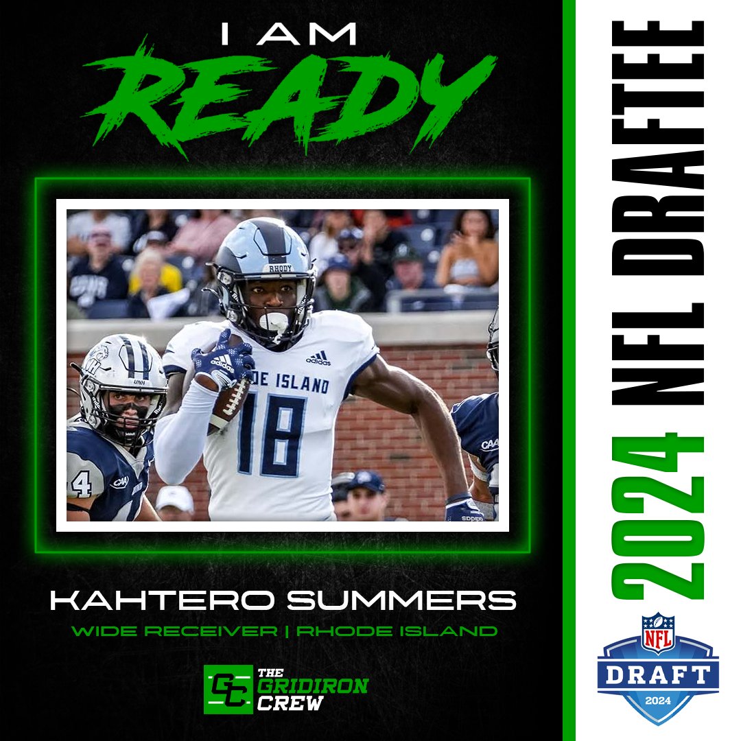 The 2024 NFL Draft is now 2 days away! The Gridiron Crew is ready. The 6’3 215lb former Rhode Island Ram is ready. Let’s find out what lucky team strikes gold with Kahtero. #thegridironcrew #nfldraft2024📈 #NFL thegridironcrew.com/player/Kahtero…