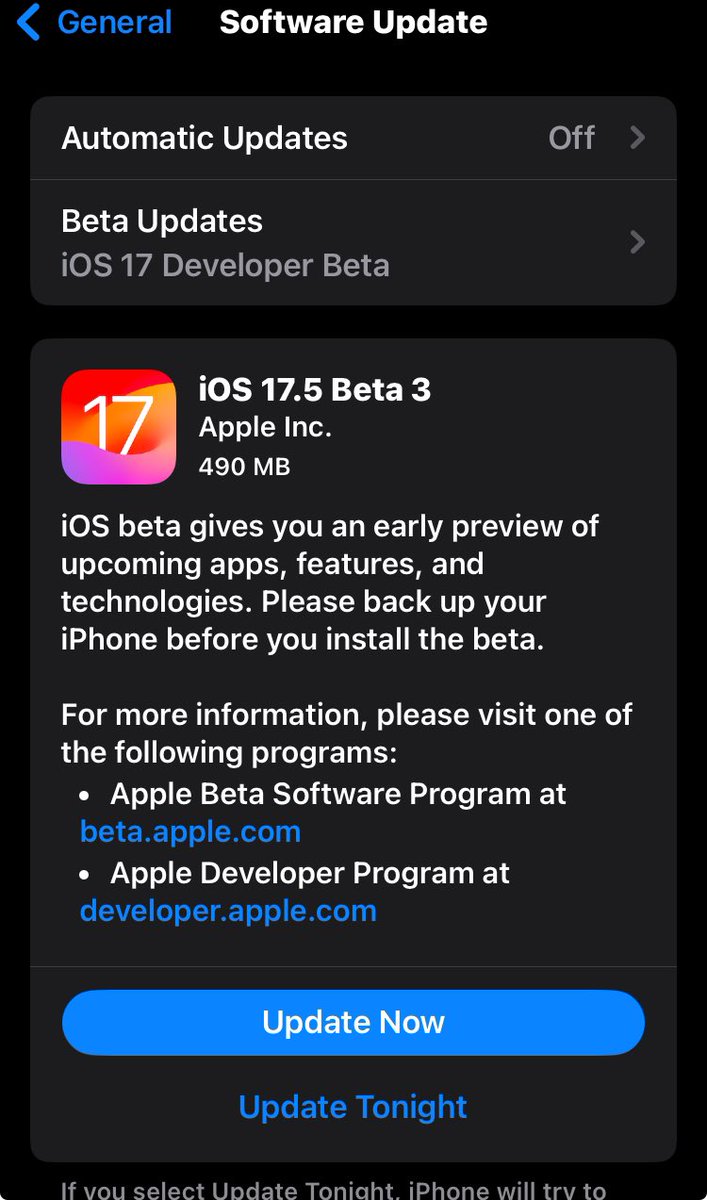 iOS 17.5 Beta 3 is out