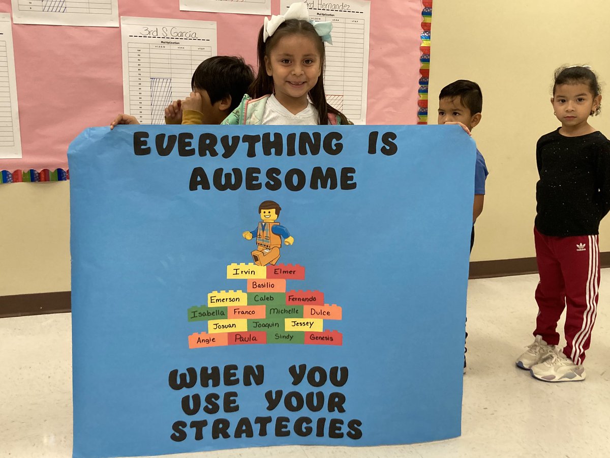 Our #P3 Pre-K, Kinder, 1st, and 2nd grade students always support our upper grade mathematicians with lots of encouragement. Thank you! #PISDMathChat