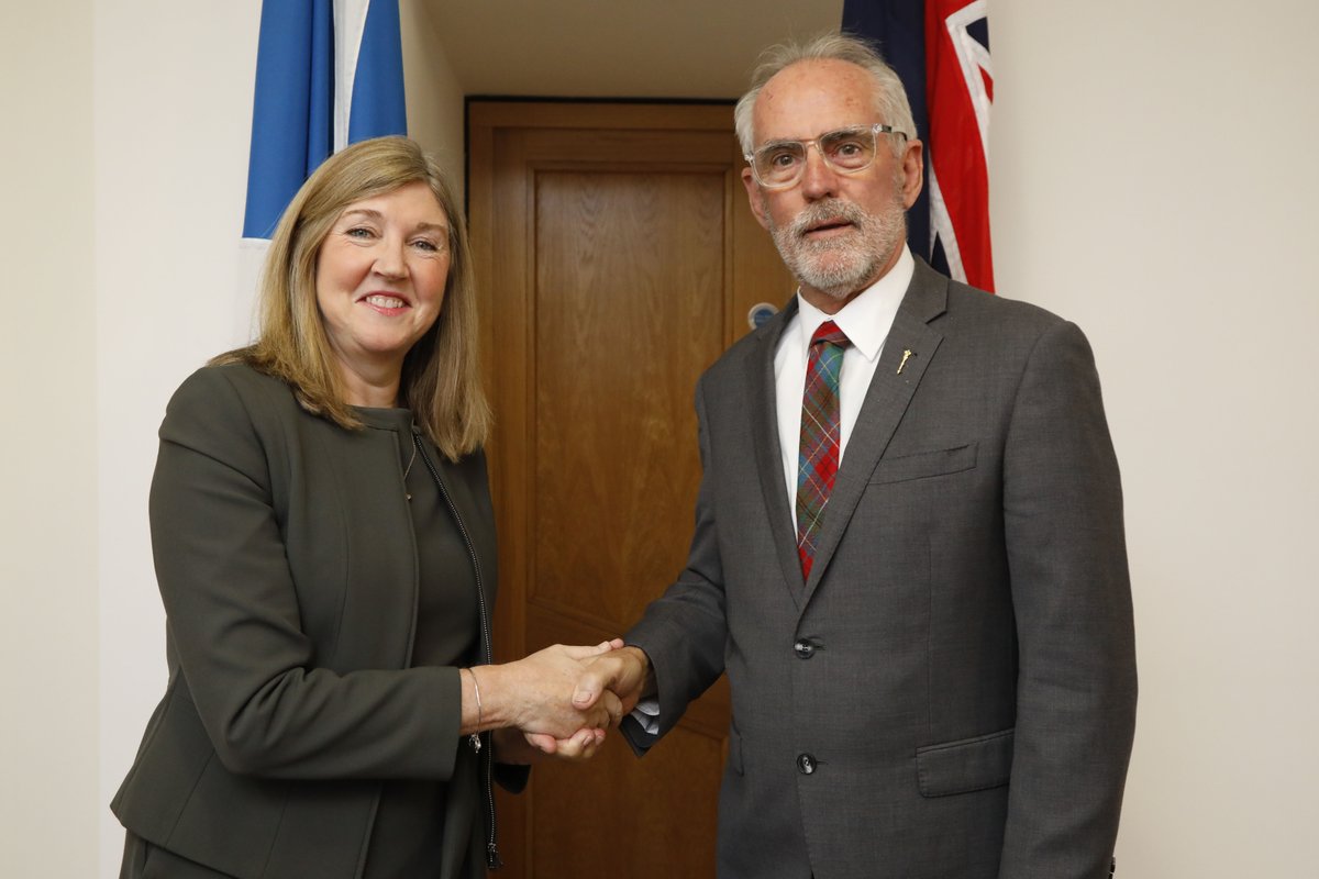 POScotParl's tweet image. Delighted to welcome Greg Piper MP, Speaker of @NSWParlLA yesterday, discussing topics including parliamentary scrutiny, voting systems and equal representation.