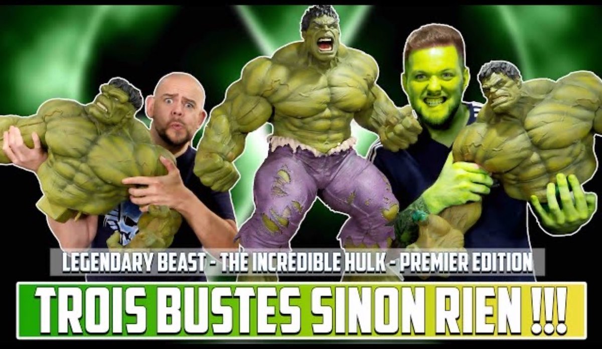 Trois Bustes SINON RIEN !  @XMStudiosGH The Incredible Hulk Premier Edition
youtu.be/N6-RkMlaM5c