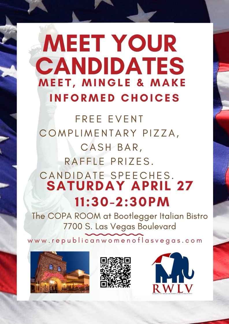 tyromper's tweet photo. I don’t waste much time or energy on the circus that’s national politics because it’s a massive time & energy suck & you CAN’T affect any of it anyway.

I do take an interest in local politics tho & will be at this event.

One of my best buddies wife is running.

If you’re in the NV area Saturday April 27 swing by & say hi!