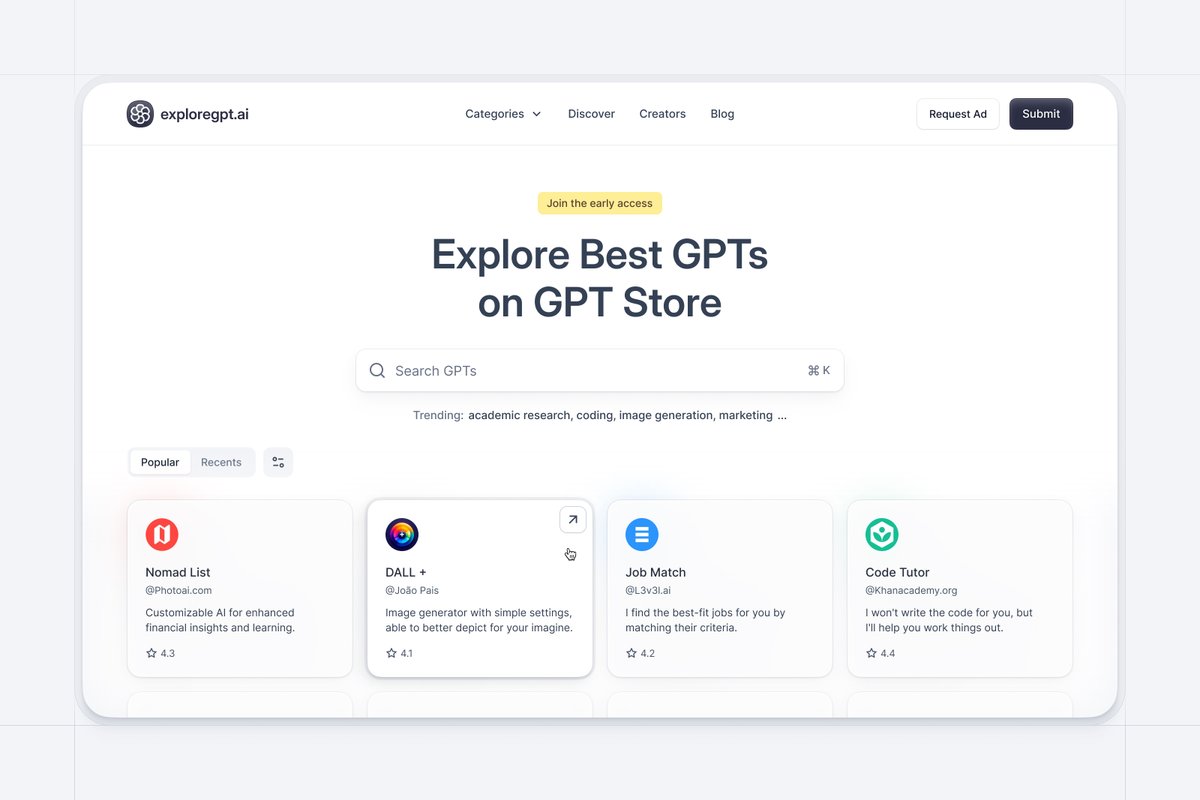 Landing page for GPT directory 📙