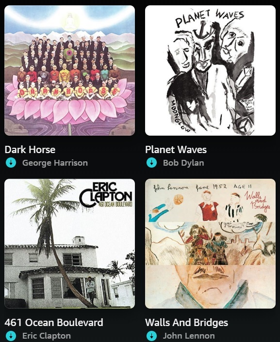 which of these #1974albums do you like most?
🎵 🎶 🎤 🎹 🎸 🥁

#GeorgeHarrison #BobDylan #EricClapton #JohnLennon