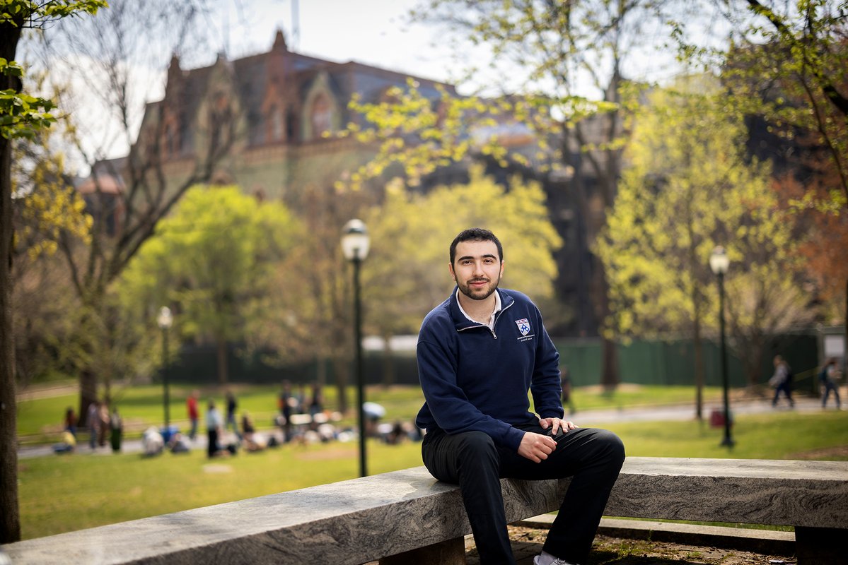 Ara Patvakanian, a @PennSAS fourth-year, came to Penn knowing he wanted to be an economist. His interest, centered in his Armenian-American heritage and his family’s experience in post-Soviet Armenia. #PennGrad Read More: bit.ly/3xP6ITa