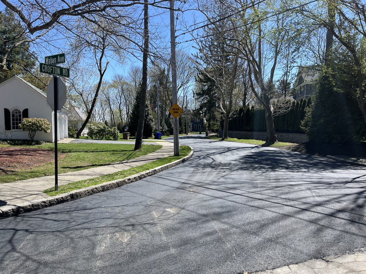 Crofton Road was paved today. #2024ConstructionSeason