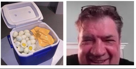 StauffsMealsOTW's tweet photo. SEEMS LIKE A GREAT weekend for CAMPING so i packed the cooler. EGGS AND AMERICAN SINGLES in the bin and im ready to go. i assume theres still enough hot dogs in the trunk that i dont need to throw more shaboingboings in the cooler. can focus on other food groups. #mealoftheweek https://t.co/sMGo78g6qz