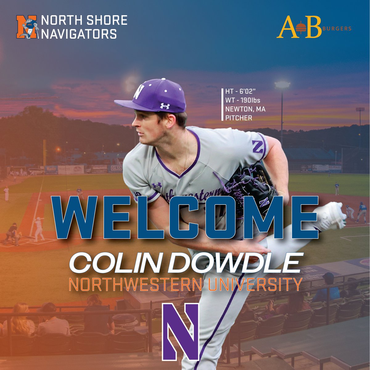 🤝 𝐌𝐄𝐄𝐓 𝐓𝐇𝐄 ‘𝟐𝟒 𝐍𝐀𝐕𝐒 ⚾️ The second Wildcat right-hander coming to #NavsNation is another MA native! A former All-ISL pitcher at St. Sebastian's, Colin Dowdle boasts a 2.45 ERA through his first four college appearances and will toe the Fraser rubber this summer.