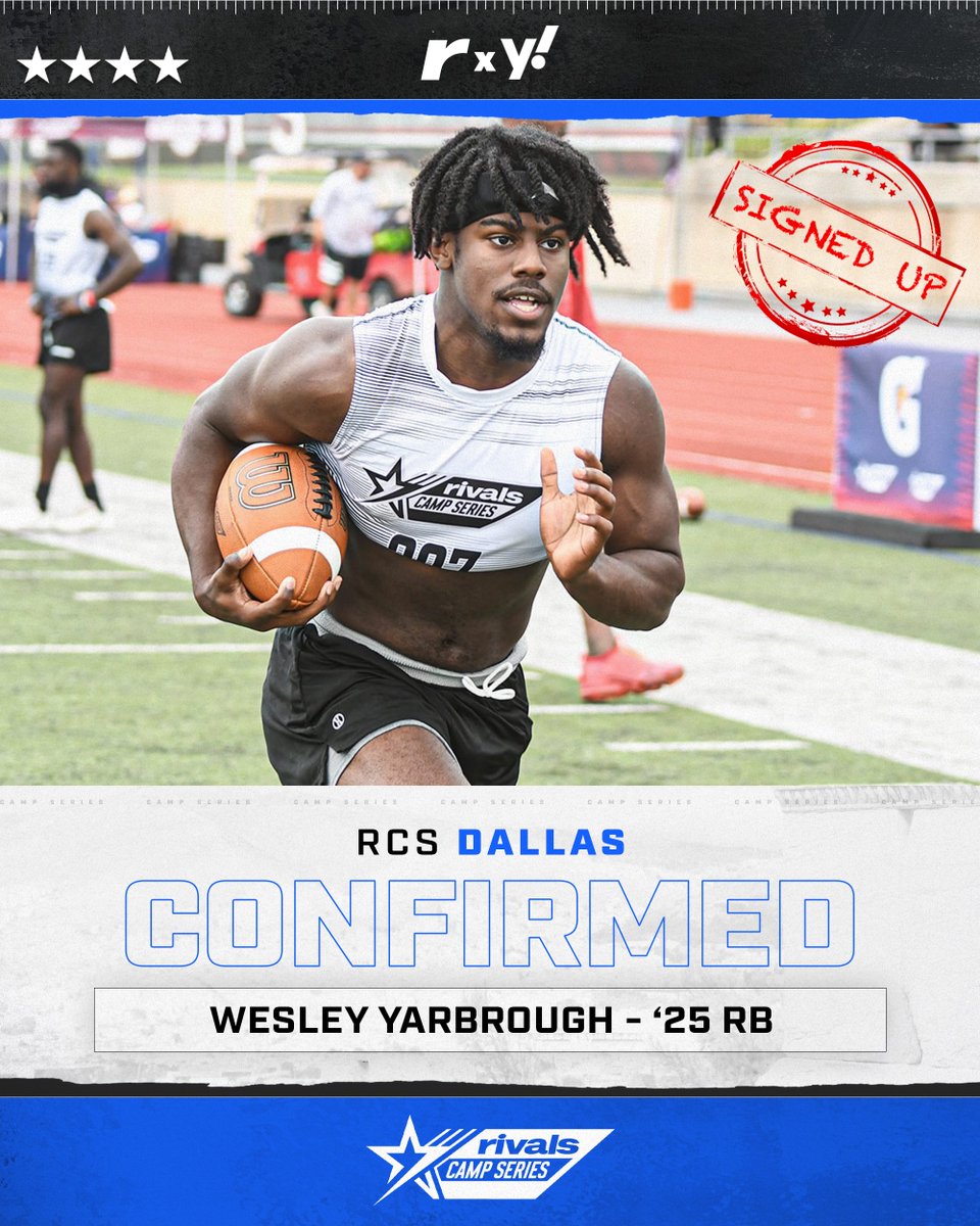 🚨CONFIRMED✍️ 4🌟 Wesley Yarbrough is signed up and ready for April 28th 🔥💪 @MarshallRivals | @adamgorney | @WilsonFootball | @TeamVKTRY | @ncsa | @WesYarbrough_