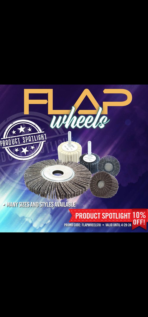 Looking to tackle hard-to-reach areas with precision? Our Flap Wheels are your solution on any material. Made for grinding, finishing, and polishing in metalworking, they make fabricating, deburring, and cleaning a breeze! 

Get 10% off using FLAPWHEELS10 at checkout.