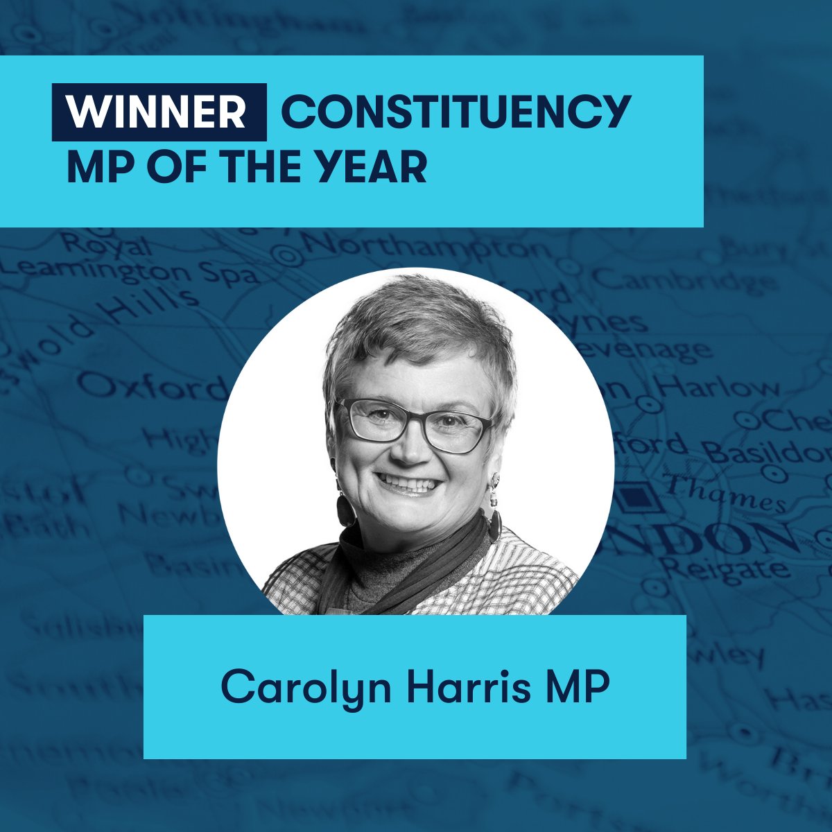 The winner of ‘Constituency MP of the Year’ is Carolyn Harris! Awarded for her ‘Everyone Deserves a Christmas’ campaign which saw 2,000 hampers delivered to households in Swansea. Massive congratulations, @carolynharris24! #PagefieldParliamentarianAwards