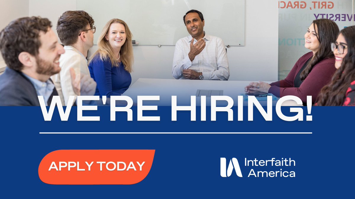 Shape the future of interfaith cooperation! We're hiring a Special Assistant to the President for Public Affairs. Work with our Founder and President to make a real impact for the common good. Apply here: recruiting.paylocity.com/Recruiting/Job…