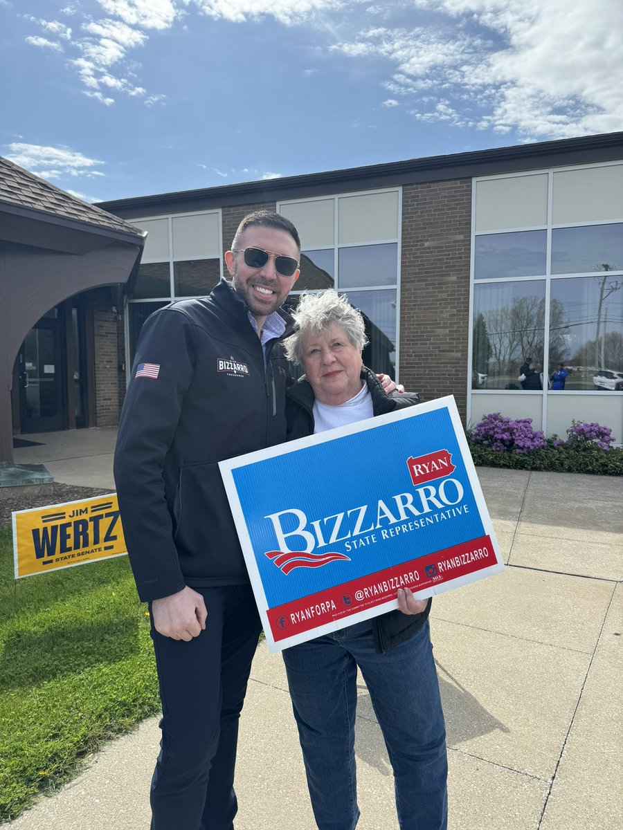 RyanBizzarro's tweet photo. No matter where you are in Pennsylvania, #TeamBizz is on your ballot!
📍 If you haven’t voted yet, please make sure you do! Polls are open till 8PM.
🗳️ I respectfully ask for your vote. Thank you! https://t.co/dvkd8zKtdW? https://t.co/a80TMW2YMf
