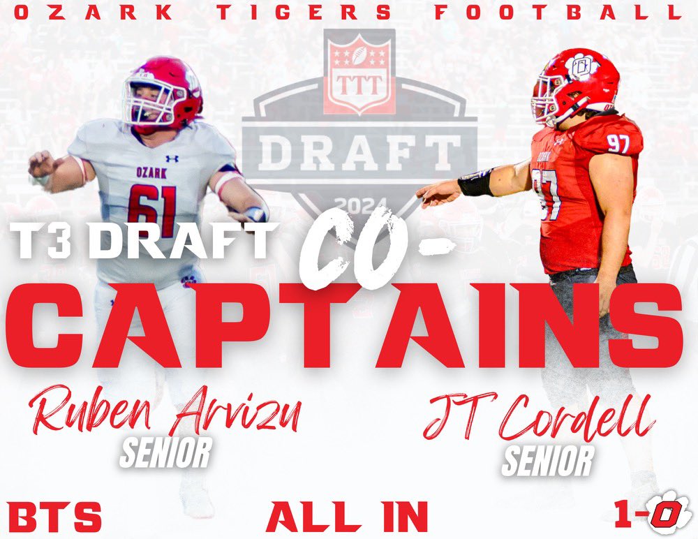 Picking in the 6th spot in the 2024 T3 Draft will be Co-Captains <a href="/RubenArvizu61/">Ruben Arvizu</a> and <a href="/JTCordell56/">JT Cordell</a> representing “The Hogs”

<a href="/LemRepik1/">Lem Repik</a> 

#BTS