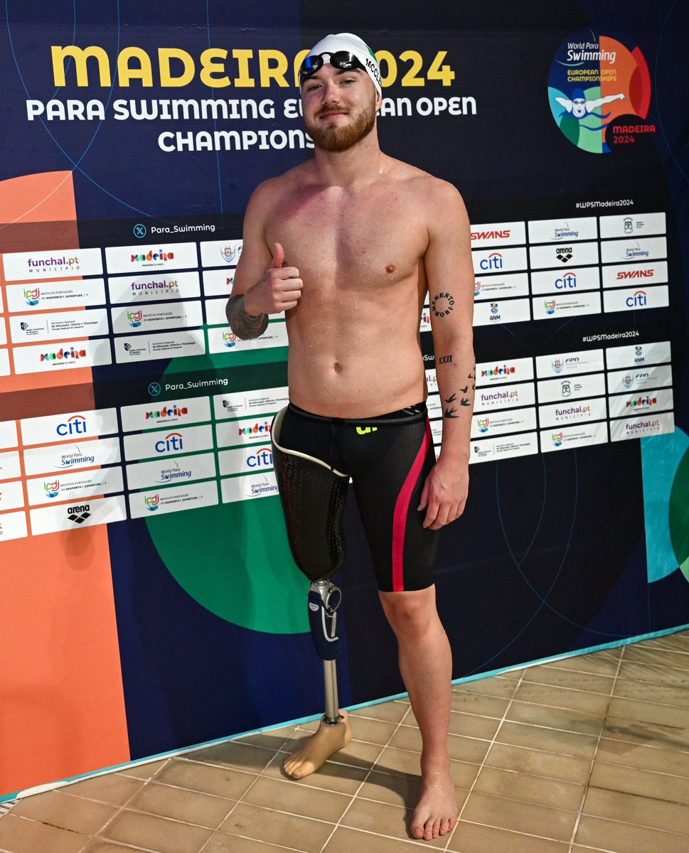 AND THEY DON’T STOP! Bronze for Barry McClements!🥉 #TheNextLevel #Madeira2024 | #ParaSwimming