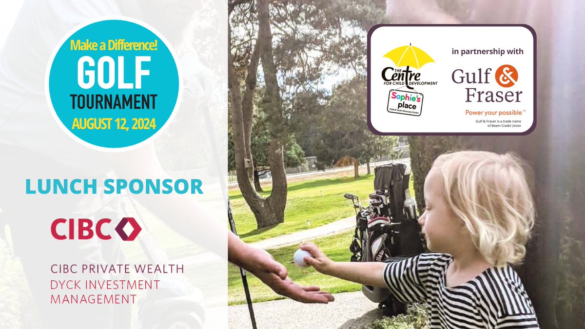 Wow, the #sponsors keep on coming! Thanks for making a difference for the #specialkids we serve! We're so grateful for the support of our long-time partners, @DyckInvestment, one of our #Golf Lunch Sponsors- we'll be so well fed! Tickets still available: bit.ly/centregolf2024