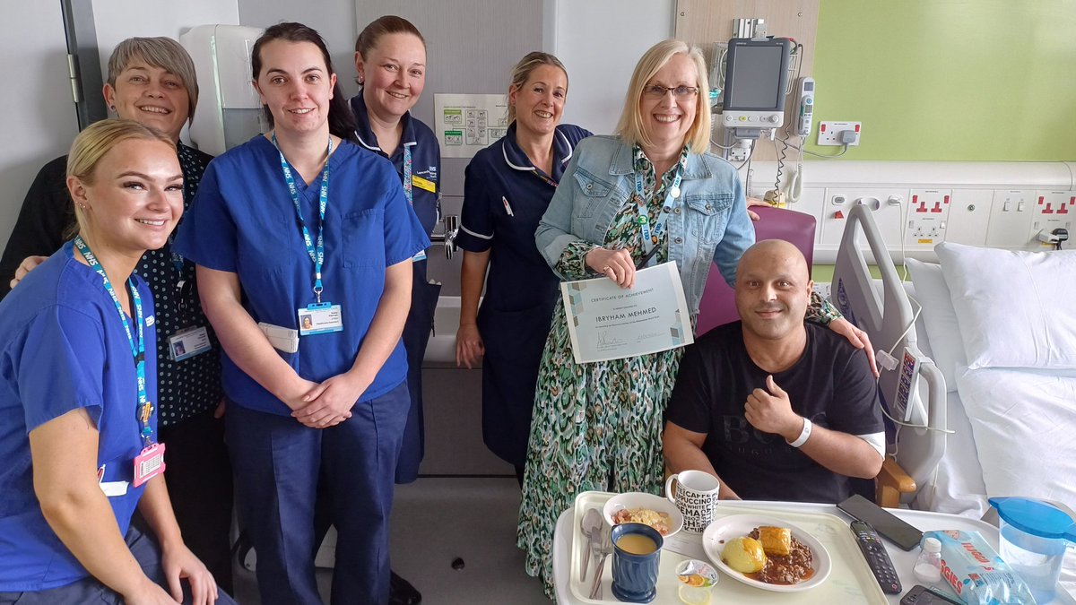 Special moment @ribblesdaleward today when we gave an Honorary membership of team ribblesdale ward certificate to one of my patients who has been with us for a few months. It's the little things that help our patient as well as the big.#teamwork .pic shared with consent