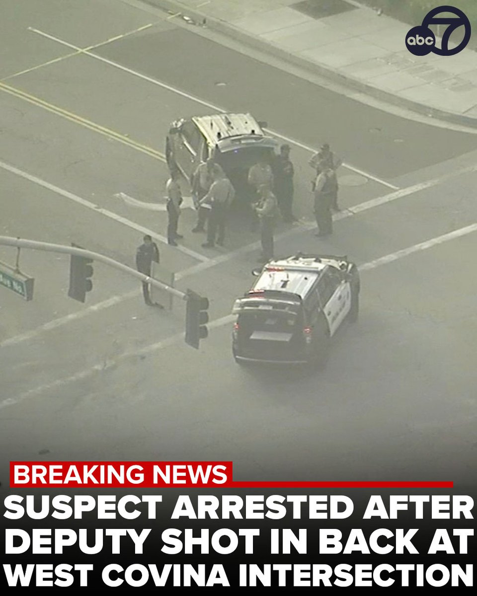 #BREAKING: A suspect believed to be linked to the shooting of a Los Angeles County sheriff's deputy who was on a motorcycle at an intersection in West Covina has been arrested, the sheriff's department announced Tuesday. abc7.la/3xGZeRZ