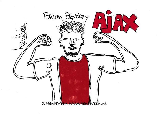 #WIN deze #AJAX #tekening ✍️ en #voorspel #AJAexc #VOLG ons #BEIDE en #RETWEET @AjaxFanzoneNL BRIAN BROBBEY @BrianBrobbey6 HELD AJAX FOREVER ❤️