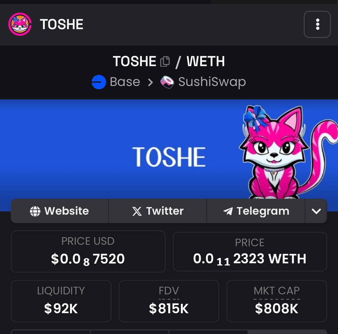 TosheArmy's tweet photo. Wanna retire early? Buy $Toshe @TosheOnBase (0x00e57ec29ef2ba7df07ad10573011647b2366f6d)  now, it is gonna make new millionaires this bullrun. 
$Toshi $Brett made millionaires, $Toshe will do the same🚀 https://t.co/g5fIsoHUz3