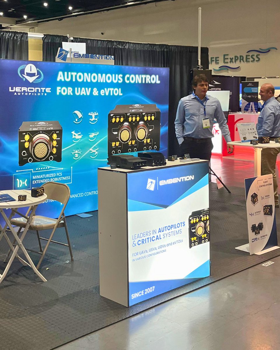 embention's tweet photo. π Start our first day at #Xpo24, the technology event for autonomy.
π Discover Veronte Ecosystem at booth 4839!
Contact π² sales@embention.com
#UAV #UAS #eVTOL #VeronteAutopilot #VCA https://t.co/8GXqJ8qJk0