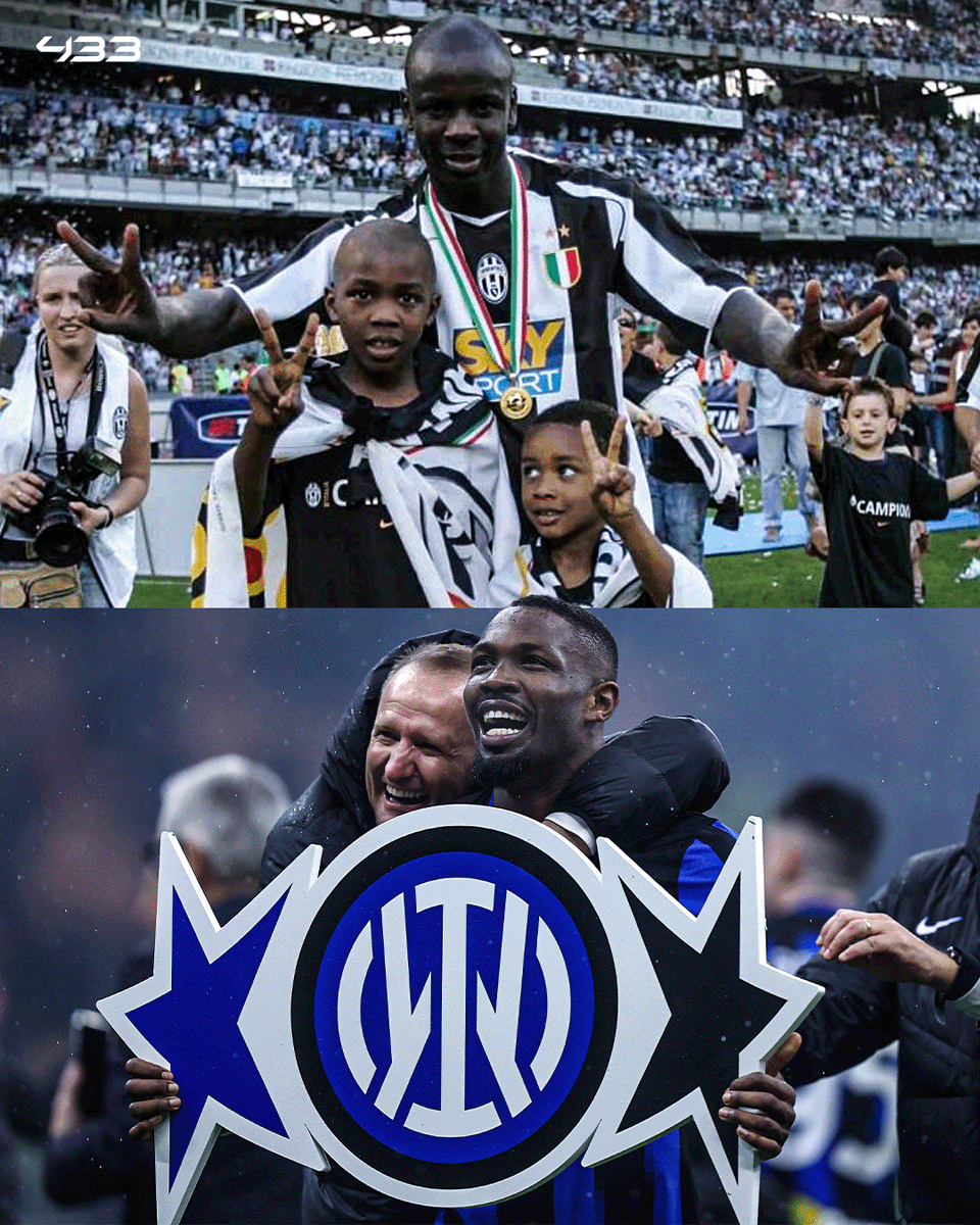 Like father, like son: not the first Serie A title celebrations for Marcus Thuram 😎🏆