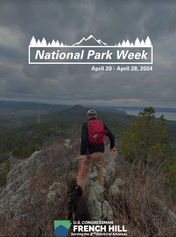 During #NationalParkWeek, we celebrate our beautiful national parks and all they have to offer. I encourage you to get out and explore the seven national parks that Arkansas is home to!