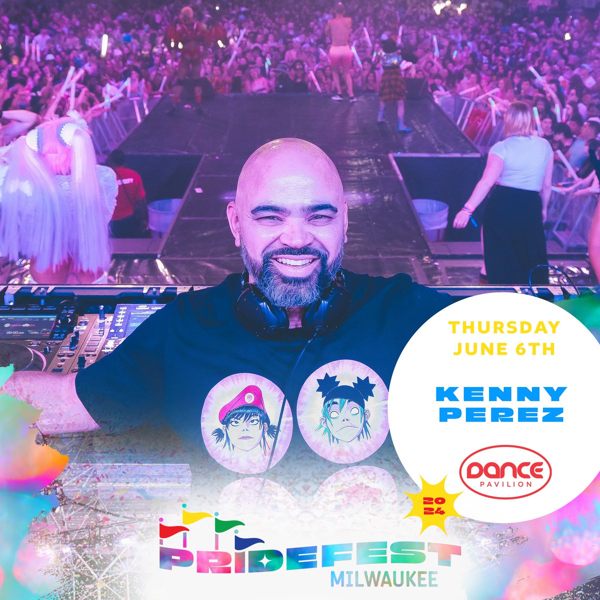 The man, the myth, the 🔥LEGEND🔥 Kenny Perez is the man behind the magic on Thursday, June 6th as our official first night Dance Pavilion Headliner! You've seen him around town, you've heard him through the @radiomilwaukee airwaves, and nows your chance to see him LIVE!😎📀🎶💥