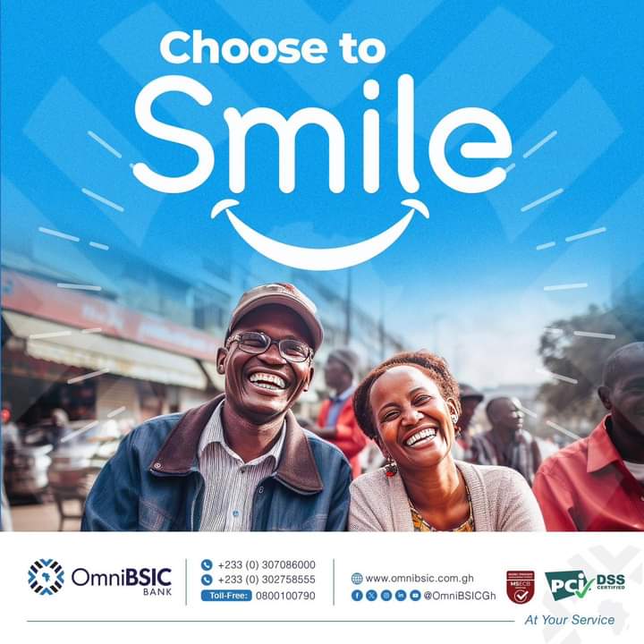 KwameJudah's tweet photo. Choose to smile today😊
#TuesdayMotivaton
#OmniBSICBank #AtYourService
https://t.co/uVQlBO4BHN

Atsenal vs Chelsea || Napo || Sam George|| D and G || V and N || Yvonne Nelson || King Promise ||#IsECGUnderAttack Dumsor #earthquake National Chief Imam Mauricio Pochettino https://t.co/JoJuaCmVmK