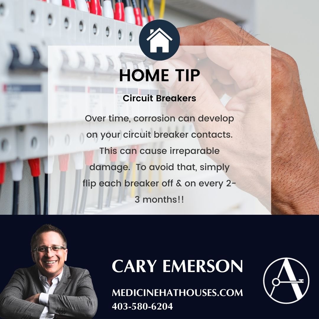 Tuesday Tip!  Flip the switch to prolong the life of your circuit breakers!
#Tuesdaytip #circuitbreakers #homemaintenancetips🏡 #medhat