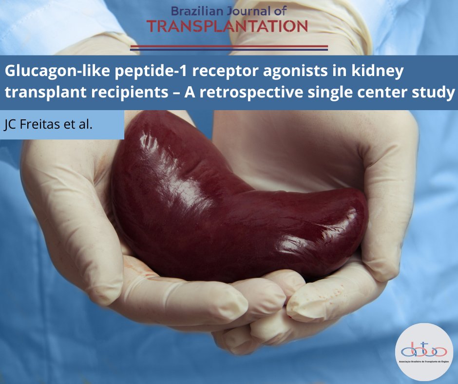 Glucagon-like peptide receptor agonists may benefit diabetic kidney transplant recipients, say the authors of this article.
🆓access doi.org/10.53855/bjt.v…

#glucagon #kidneytransplant #diabetes #TransplantTwitter #MedTwitter #OpenAccess