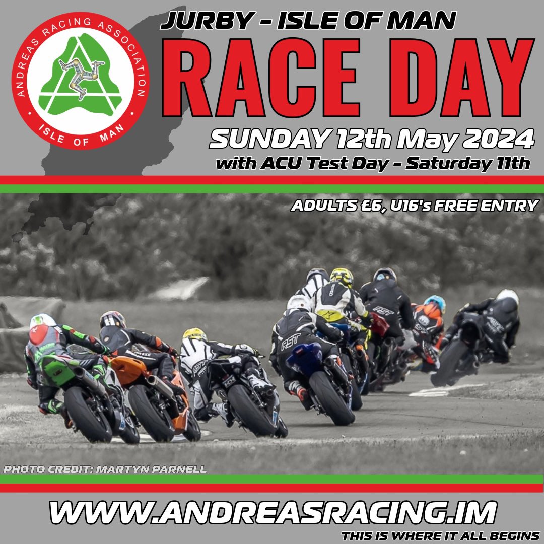 ARA Race Meeting Round 3 is on the weekend of the 11th & 12th May, entries will be opening soon. 🇮🇲👍 #ARA #Jurby #isleofman #iom #Andreas #Manx #Sidecars #Racing #Motorcycles