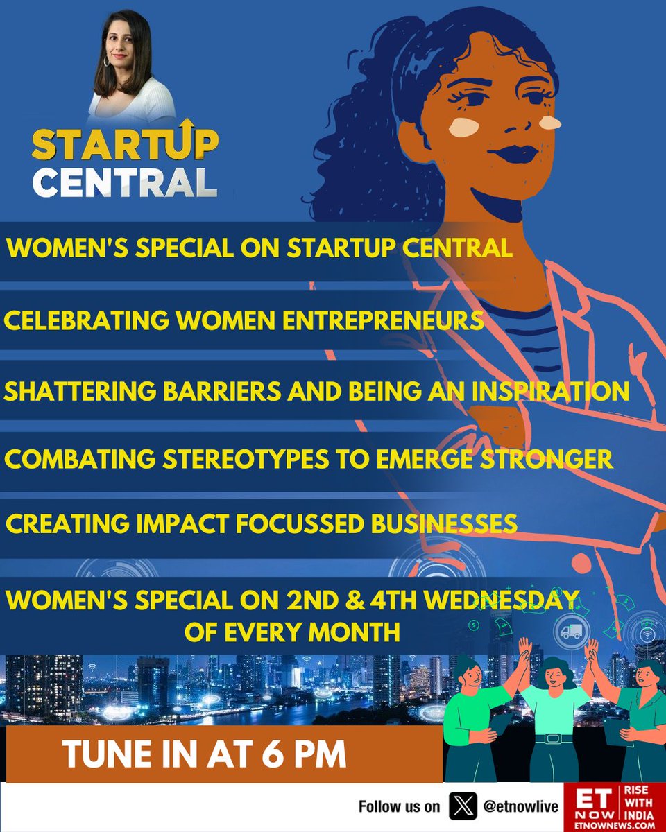 Startup Central | Celebrating women entrepreneurship Tracing success stories in the startup world; tune in to the show at 6 PM on 2nd and 4th Wednesday of every month @avannedubash