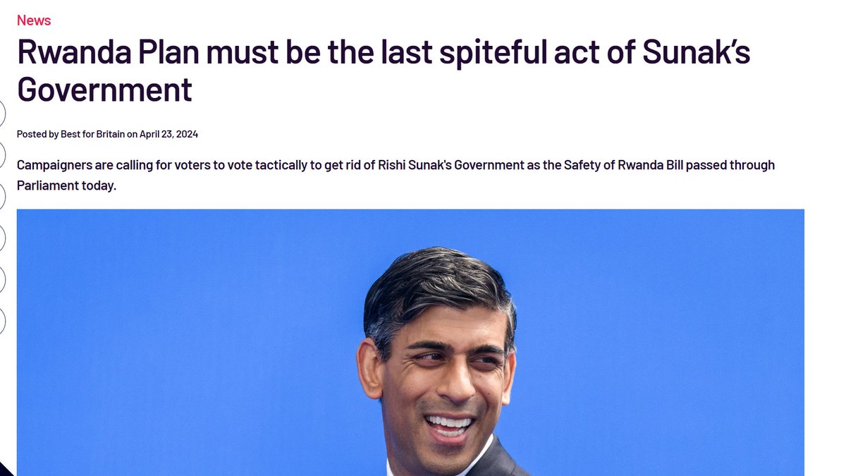 🚨🚨'The passage of this flawed bill, which denies reality, soils the UK's international reputation and sets extremely dangerous precedents, marks a new low for this government and all to victimise some of the world's most vulnerable people.' @pimlicat bestforbritain.org/rwanda_plan_ac…