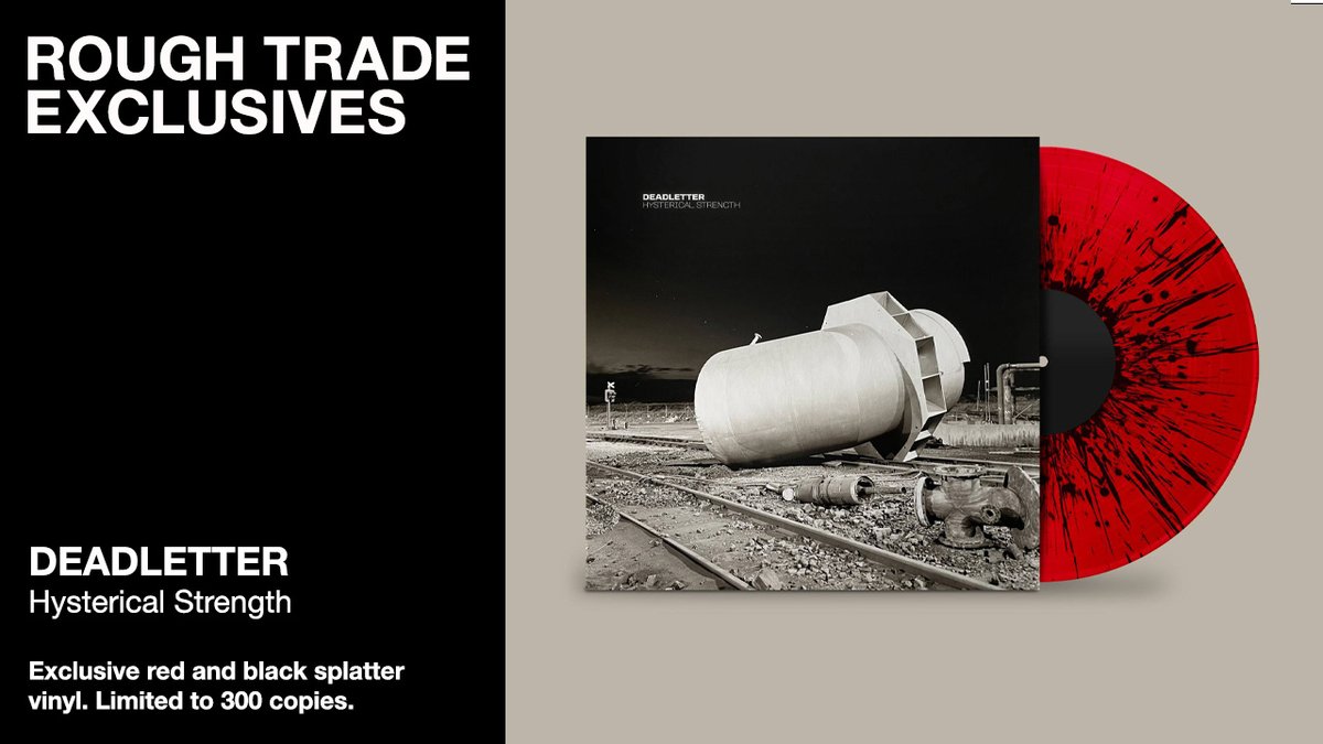 EXCLUSIVE 2024 brings in @_DEADLETTER's debut album 'Hysterical Strength' and it's one of Rough Trade shop's favourites. It has style, swagger and tunes you will want to put on repeat. For fans of Talking Heads, Gang of Four and Wire. @SoRecordings roughtrade.com/en-gb/product/…