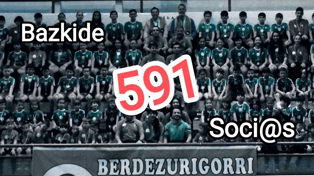_berdezurigorri's tweet photo. 591 bazkide! Eskerrik asko gugan dituzuen konfidantza!
¡591 soci@s! ¡Gracias por la confianza depositada en nosotr@s!
#harrobia #psiko #heziki #eskubaloia #berdezurigorritrakatra @EtxebarriBizi https://t.co/DndD0v3I3d https://t.co/dAspVZze1Y
