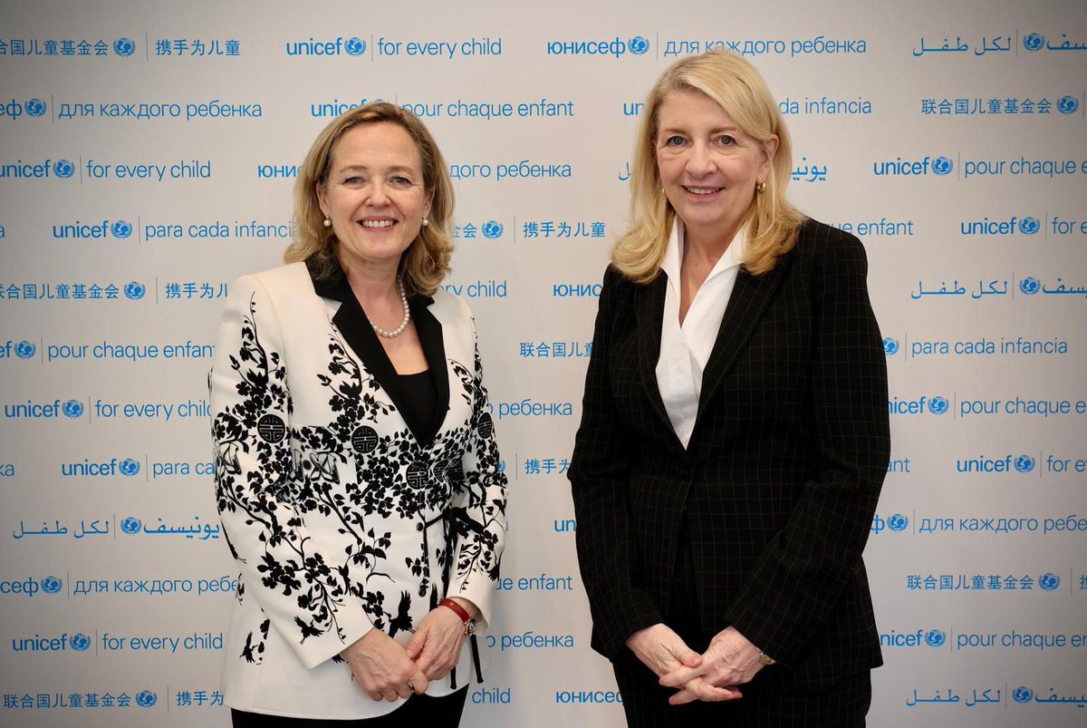 Very inspiring meeting with @unicefchief Catherine Russell on our shared goals of bettering the lives of children around the world. The @EIB Group is a strong partner to @UNICEF in improving access to education, health and opportunities, building a better future #ForEveryChild