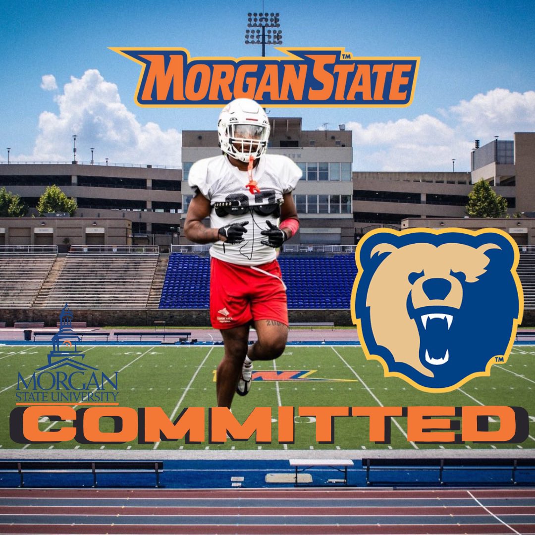 I am grateful for the opportunity God has presented to me and with that being said I will be committing to Morgan State University 🟠🔵 @MorganStCoach @MorganStateU @NooffseasonMD