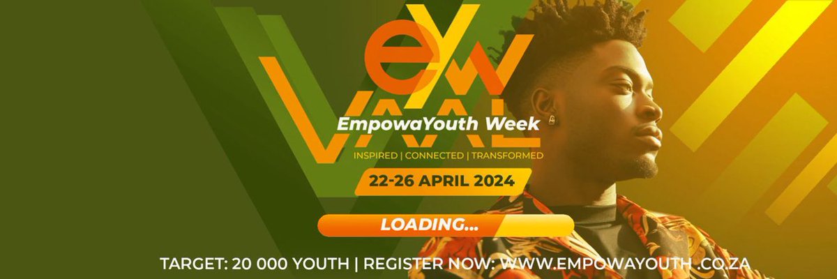 @EmpowayouthZa 
#InspiredConnectedTransformed 
#VaalEmpowaYouthWeek 
Location:Vaal🇮🇹,Saul Tsotetsi sports center zone14