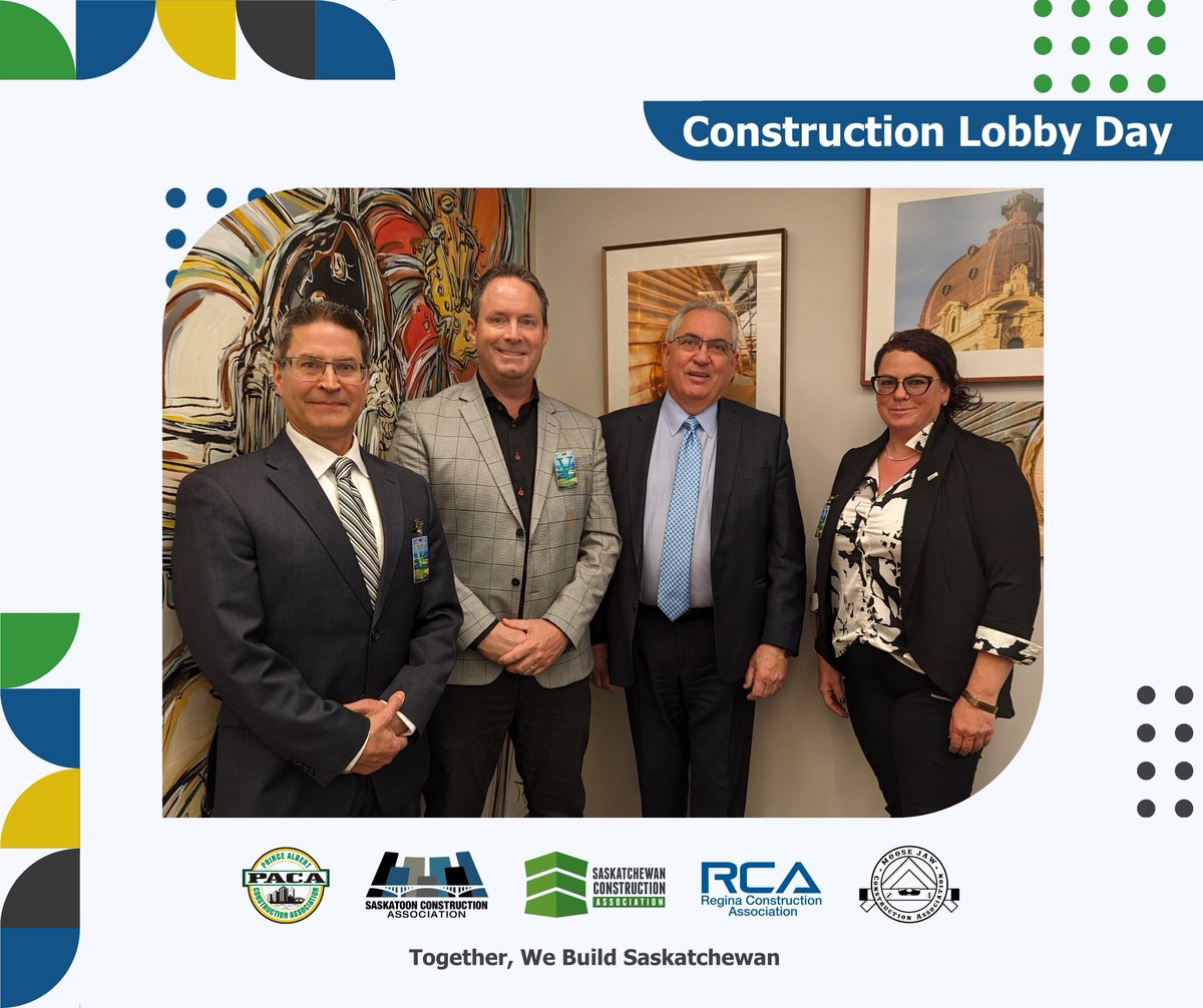🏛️Lobby Day 2024🏛️

Industry leaders were happy to meet with Hon. Minister Joe Hargrave - Minister of SaskBuilds and Procurement today to discuss key industry priorities. 

Thank you Minister for having us!

#TogetherWeBuildSK🏗️ | #ConstructionLobbyDay