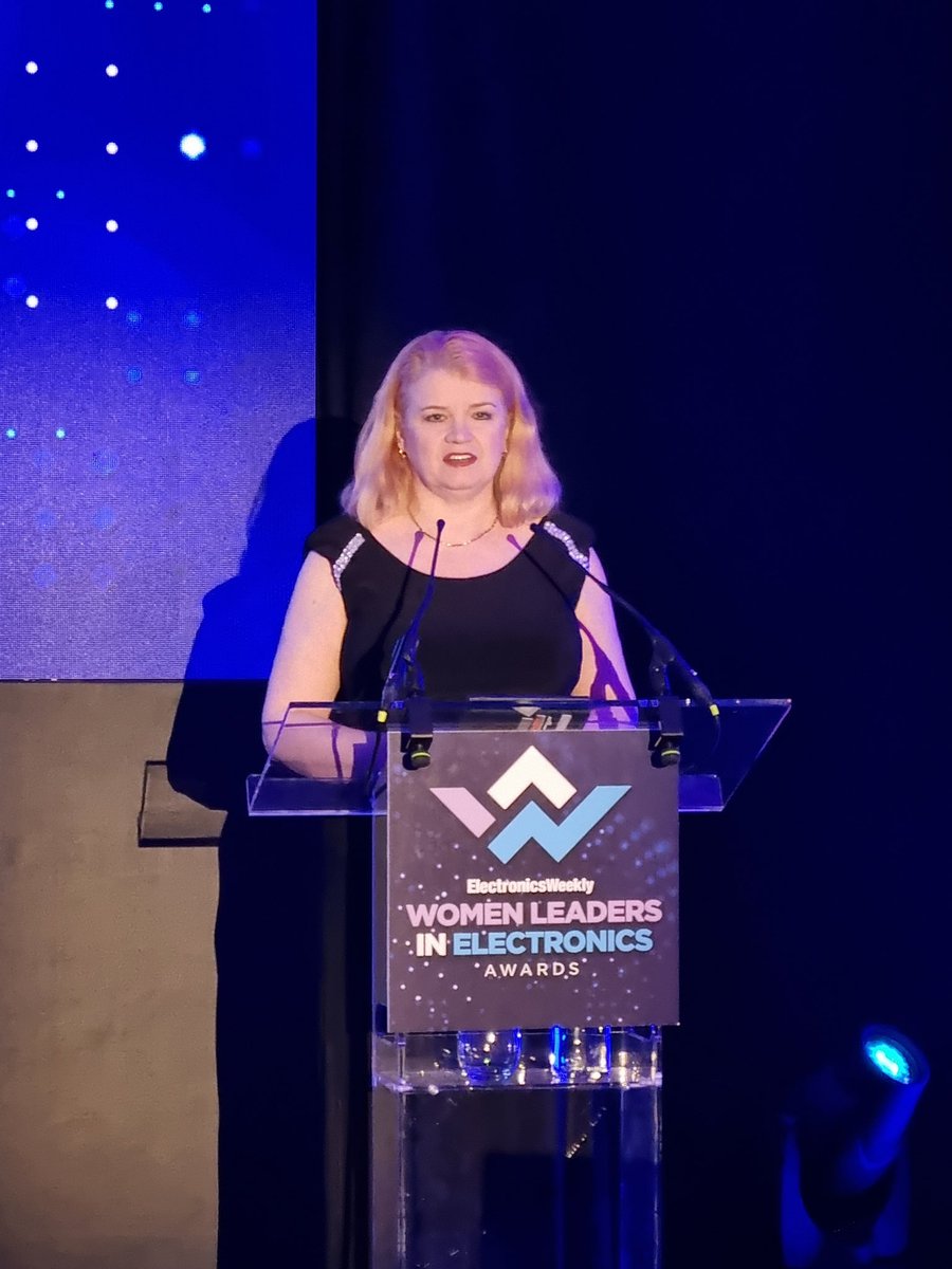 Our CEO @CEOofWES is speaking at the awards with @ElectronicsNews Celebrating women leaders in electronics.