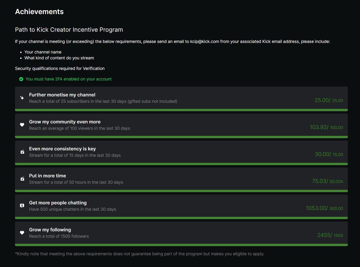 TXPLAYSX's tweet image. HOLY SHNIKEYS! We did it! So proud of everyone who contributed as a viewer, chatters, subscriber and gifter &amp;lt;3

🟢We have officially applied for the KCIP! 🟢

Wish us luck send a lil prayer if you can as this would be a DREAM come true! We only stream on @KickStreaming so this…