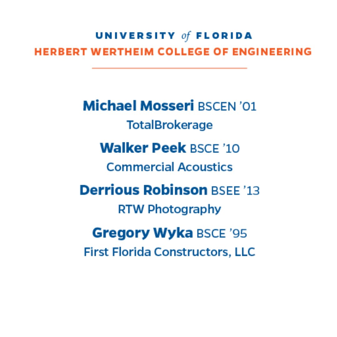 Congratulations to the @UFWertheim alumni who made the #Gator100 list, making them leaders of some of the world's fastest-growing Gators' businesses! Check out the full list of honorees here: gator100.ufl.edu/2024-honorees! #GoGators #GatorNation #GatorEngineering