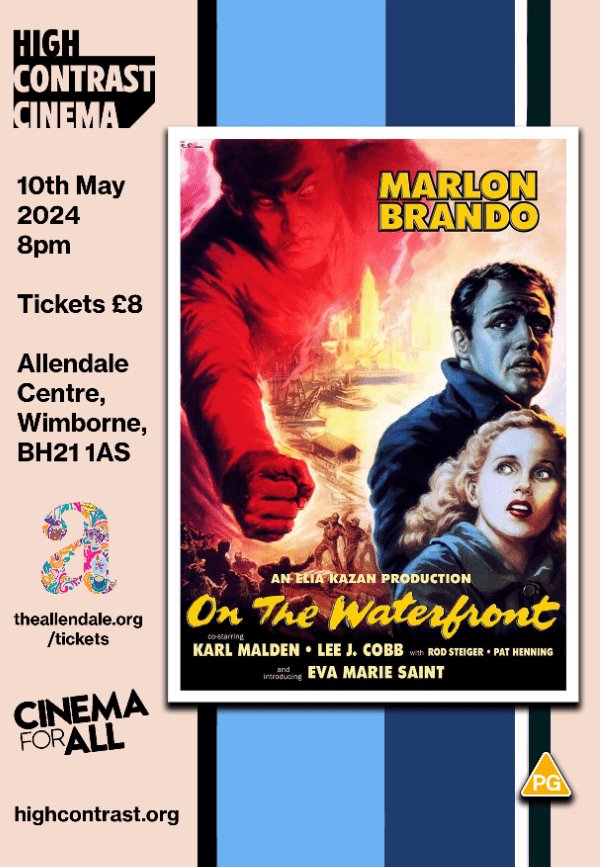 Jo Sibley @sumchick.bsky.social (@jussumchick) on Twitter photo Friday 10th May at <a href="/CentreAllendale/">Allendale Community Centre</a>, Wimborne
High Contrast @hccinema are showing Brando's breakout classic 'On the Waterfront'
Tickets here: ticketsource.co.uk/whats-on/wimbo… Friday 10th May at <a href="/CentreAllendale/">Allendale Community Centre</a>, Wimborne
High Contrast @hccinema are showing Brando's breakout classic 'On the Waterfront'
Tickets here: ticketsource.co.uk/whats-on/wimbo…