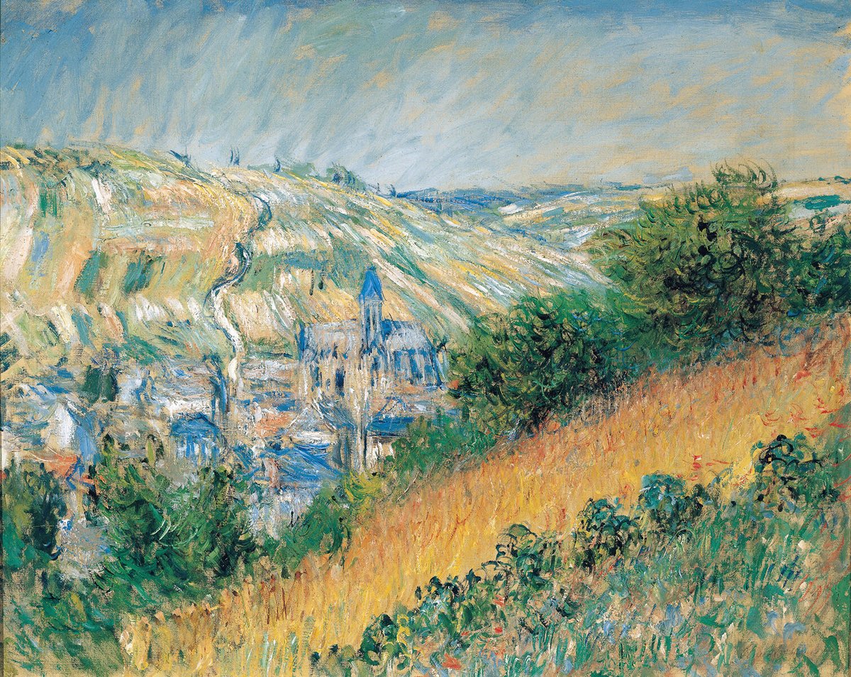 View over Vetheuil, 1881 Get more Monet 🍒 linktr.ee/monet_artbot