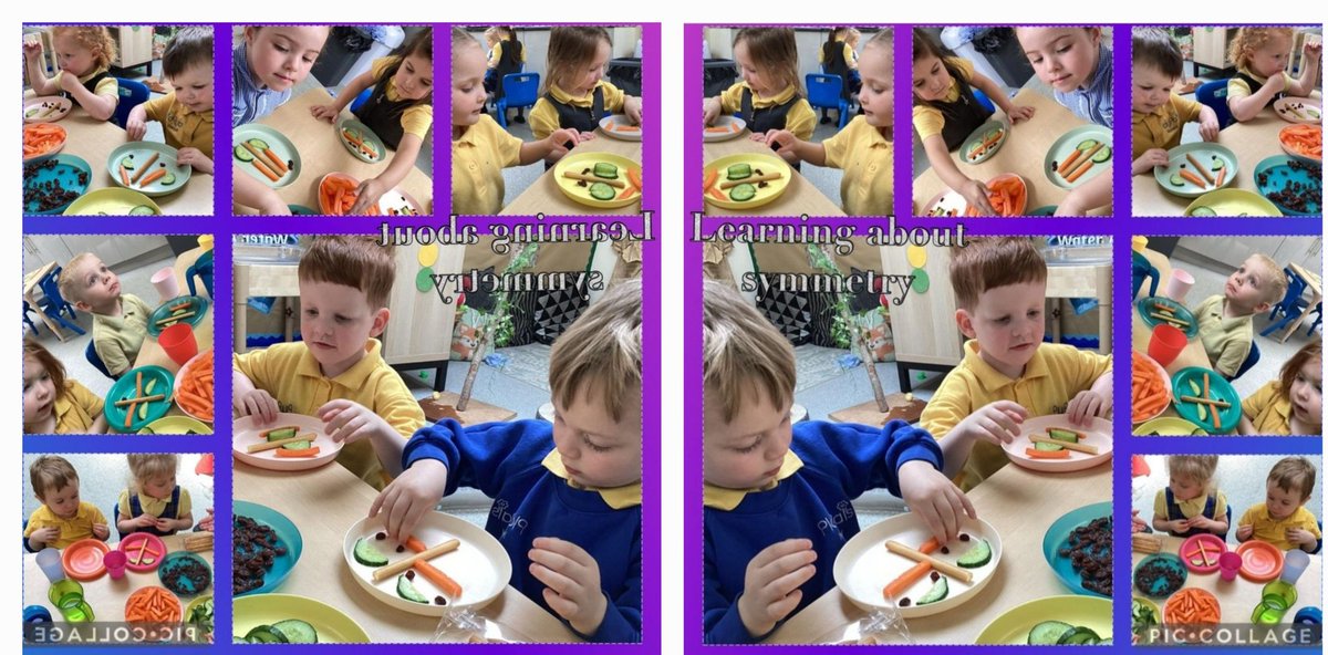 Today, the children have been introduced to the word symmetry. They then explored this by making their own symmetrical snack. #PlayLearnThrive #PlayPalsNurseryAbram #AbramStJohns #QUESTtrust #EarlyYearstoEmployment