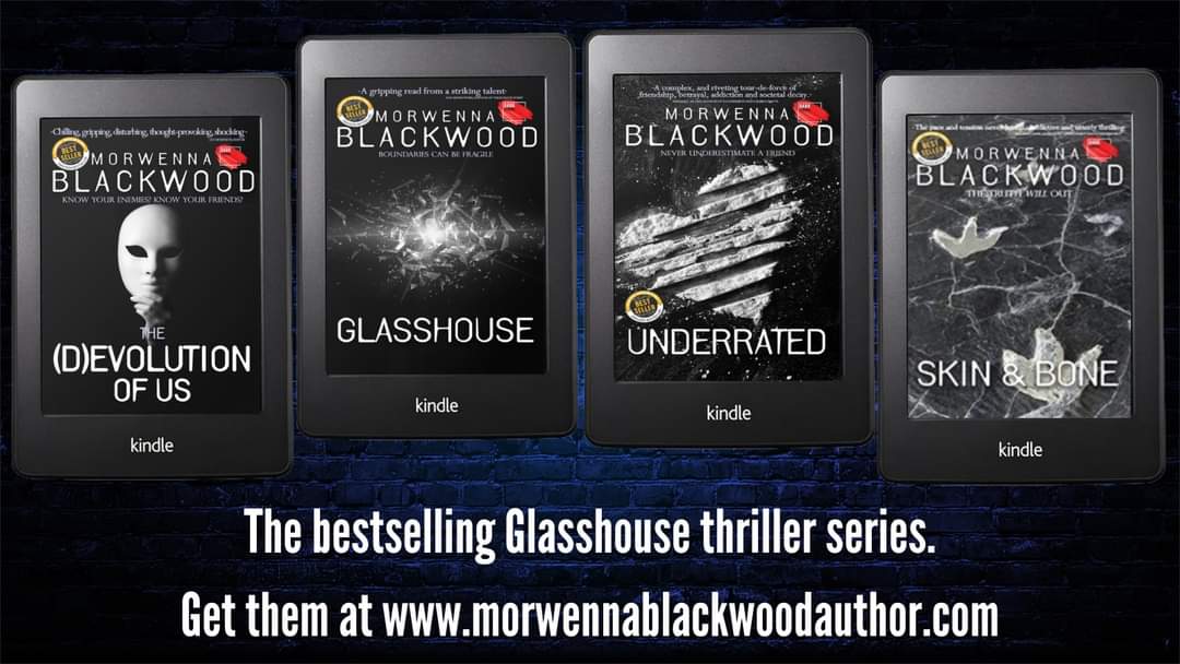 With the pending closure of my publisher, the Glasshouse series is looking for a new home. For now, however, you can get them in ebook or paperback via my website, morwennablackwoodauthor.com Watch this space for updates... #writerslife #thrillerbooks