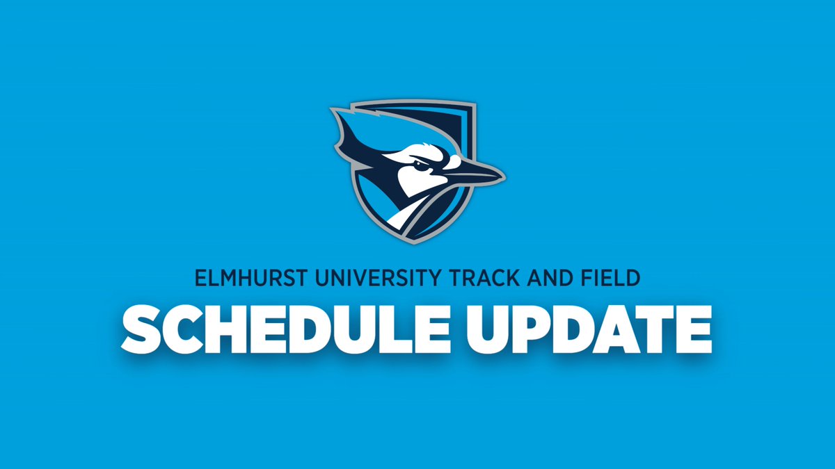 🚨SCHEUDLE UPDATE🚨

This week's Elmhurst Twilight Invitational has been shifted to a single-day event on Thursday, April 25. Throwing events will occur at Benedictine University at 10am, while Field/Track events will occur at Langhorst Field in Elmhurst at 3:00 pm. #FlyJaysFly