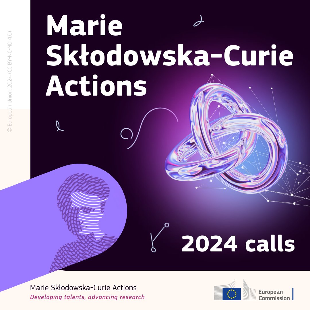 REA_research's tweet image. Our 2024 #MSCA calls are here! 📢

Yesterday, the @EU_Commission announced new calls worth over €1.25 billion to support:

🟡 Doctoral &amp;amp; postdoctoral programmes

🟡 Collaborative research &amp;amp; innovation projects

🟡 Generating jobs &amp;amp; training for around 10,000 researchers

⤵️